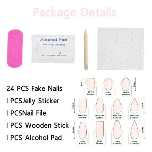 Long Press on Nails Almond Fake Nails French Tip False Nails with 3D Flower Rhinestones Leopard Designs Colorful Acrylic Nails for Women 24Pcs