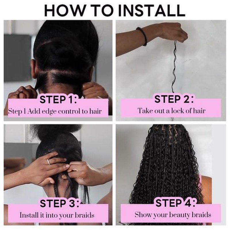 Boho Human Hair for Braiding #4/27/30 100% Brazilian Human Braiding Hair 100G Deep Wave Braiding Human Hair for Boho Braids 18 Inch