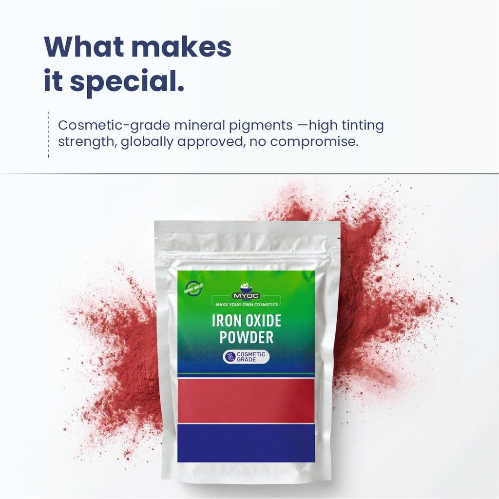 MYOC Iron Oxide Powder (50 g / 1.76 oz) - Cosmetic Grade For DIY Makeup Soap Coloring & Cosmetic Formulations