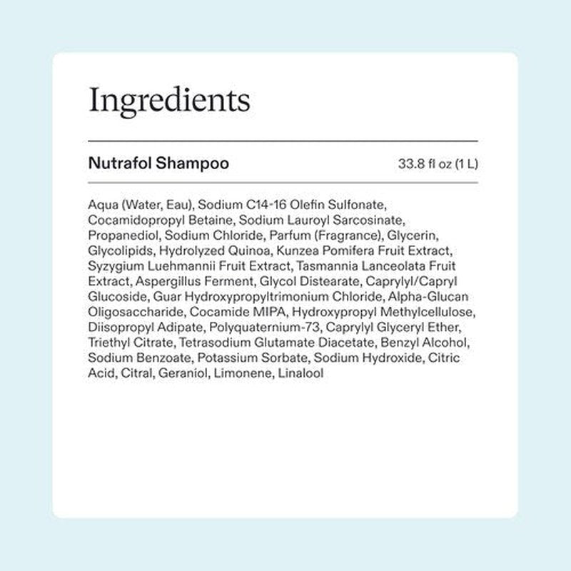 Nutrafol Shampoo - Cleanse & Hydrate Thinning Hair | Improves Volume, Strength & Texture