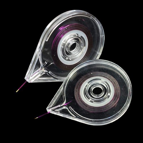 12Pcs Empty Nail Art Striping Tape Line Case Tools Sticker Box Holder Nail Art Tape Roller Dispenser for Easy Use DIY Sticker Nail Design Manicure Tool, Clear