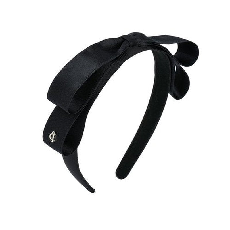 Sluxa Fashion black bow headbands for women teen girls, women haribands with bow,simple top knot hairbands