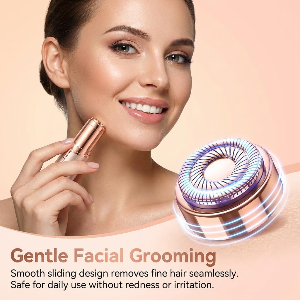 4PCS Replacement Heads for Flawless Gen 2, Double Halo Facial Hair Removal Tool for Women, Replacement Blades for Finishing Touch Flawless Hair Removal with Brush