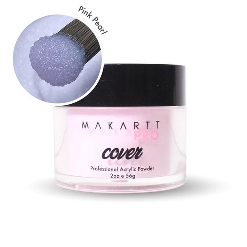 MakarttPro Acrylic Powder - Durable, Easy-Apply Formula for Nail Extensions & Art | 56g/2oz - Pink Pearl