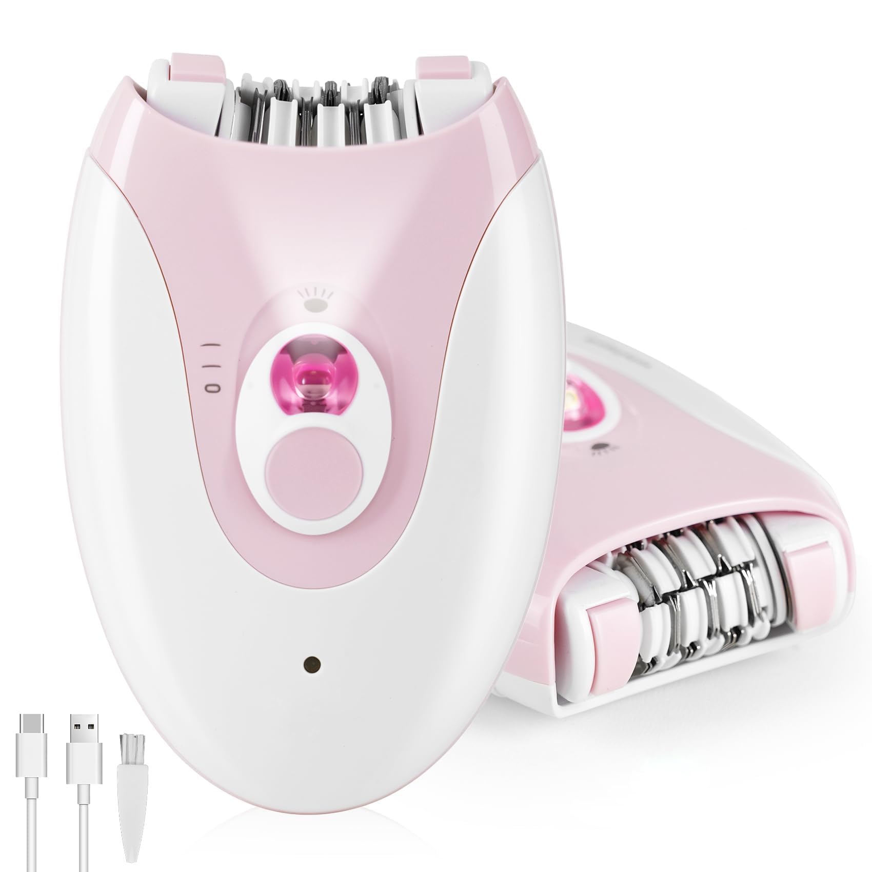 Epilator,2026 Upgraded Epilator for Women Rechargeable Cordless Hair Removal Device with LED Light & Dual Speeds, for Facial, Bikini, Arm, Leg, and Armpit