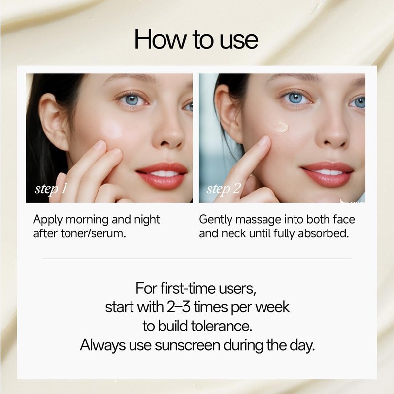 WNP Gentle Retinol Cream - Anti-Aging Night Moisturizer for Sensitive Skin | 10x Deep Hydration with Ceramides & Peptides