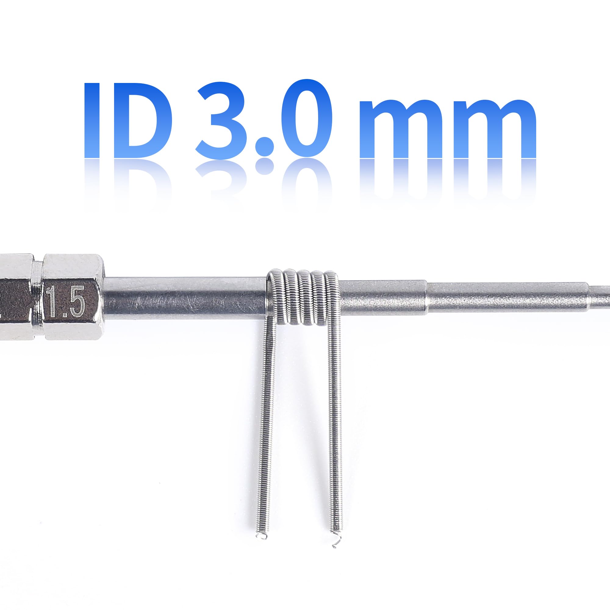 Hot Heating Wire - Versatile Resistance for Industry Kilns, Pottery and Forging. High Temp Resistant, Hybrid Cores, Stainless Steel SS316L, 0.8x0.3+34ga