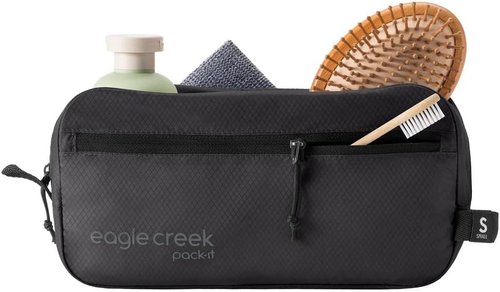 Eagle Creek Pack-It Isolate Quick Trip | Compact Black Travel Toiletry Bag - Lightweight & Water-Resistant