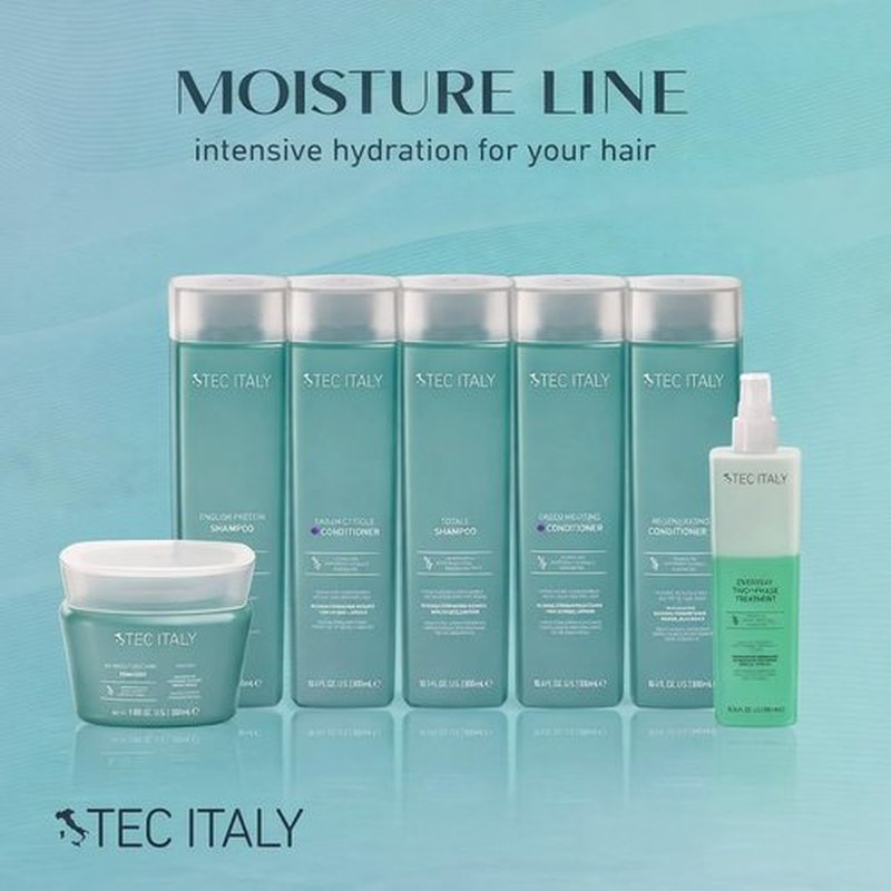Tec Italy Due Faccetta Giorno per Giorno Two-Phase Leave-In Treatment 300 ml, for Damaged Hair, Restores Moisture, Softens & Improves Manageability, 10.14fl oz (300 ml)