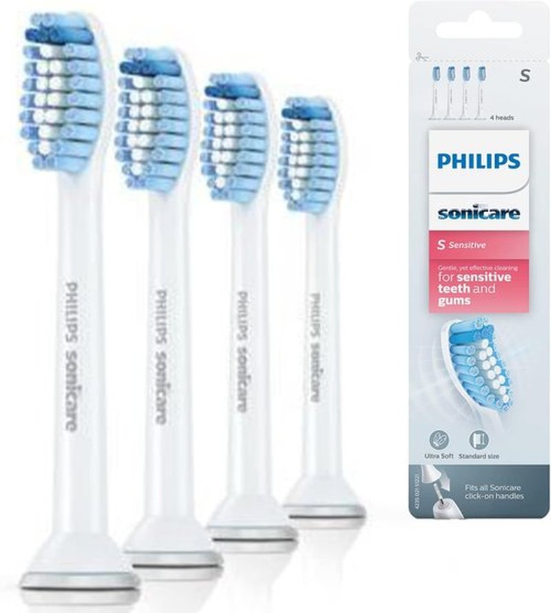 Philips Sonicare Sensitive Brush Heads - Gentle Cleaning for Healthy Gums | 2-Pack
