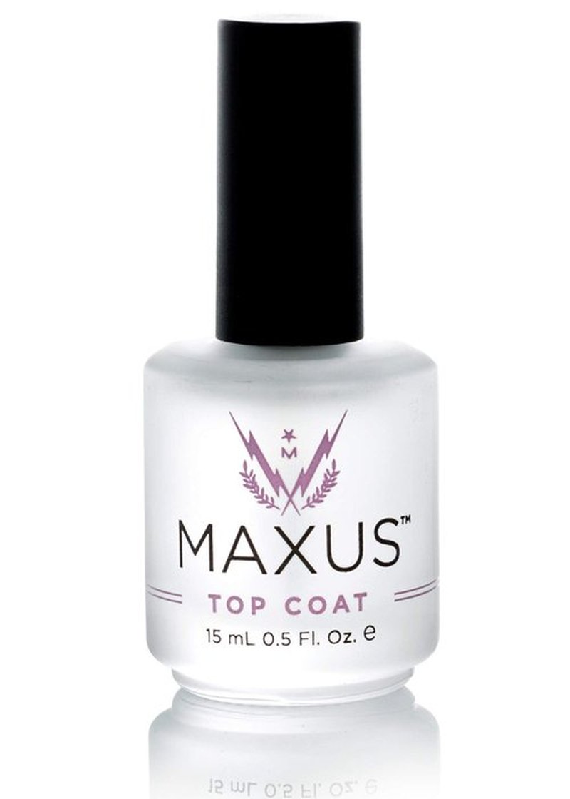 MAXUS Nails Quick-Dry Top Coat – High Shine, Chip-Resistant, Non-Yellowing & Long-Lasting Nail Polish Protector – Vegan, 10-Free, Clear Glossy Finish, 0.5 Oz