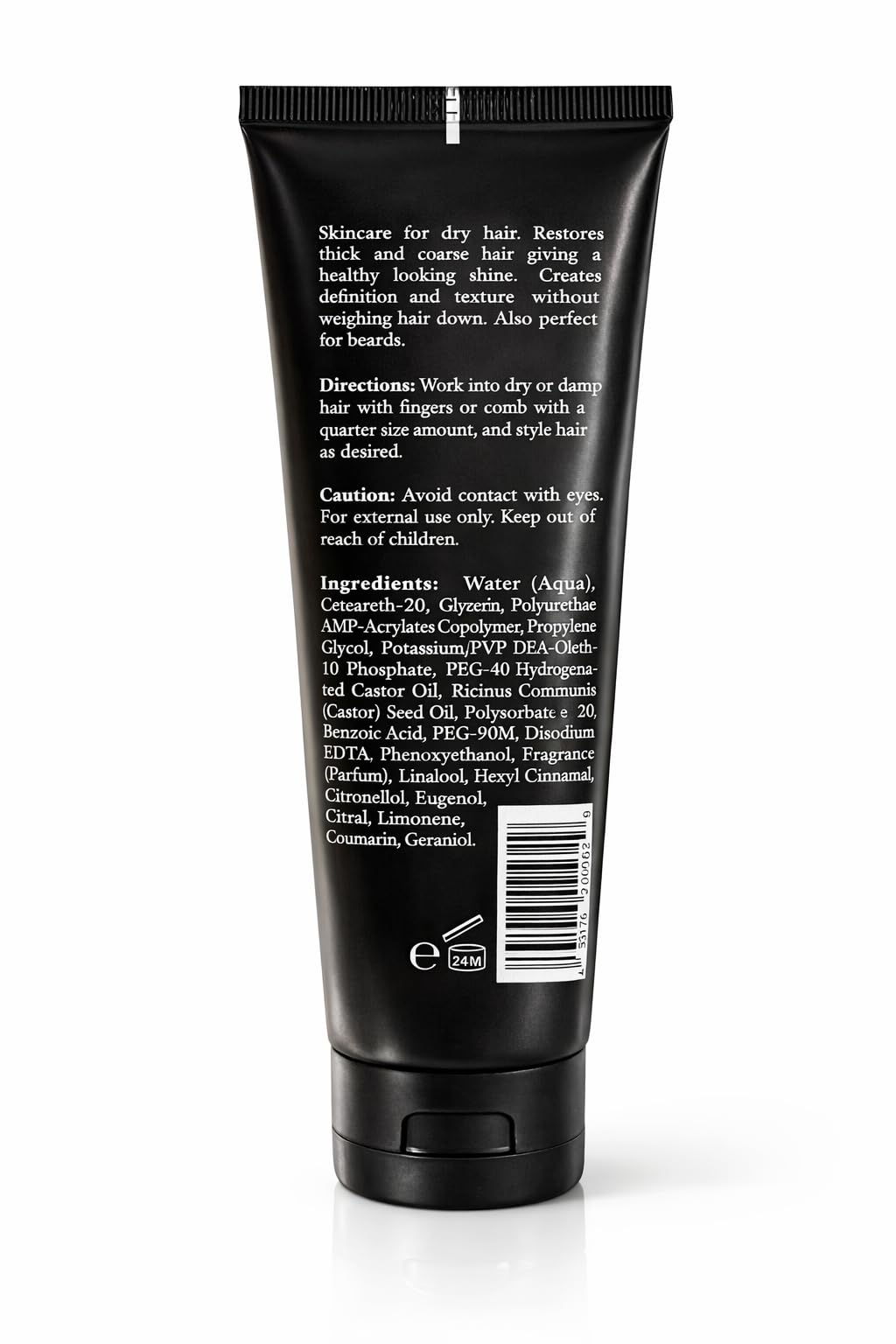 JS Sloane Hair Dressing Balm for Men – Lightweight Styling Cream for Shine & Texture – Restores Dry, Thick & Coarse Hair – Non-Greasy, Medium Hold, Beard Friendly – 4 Fl Oz / 118 mL