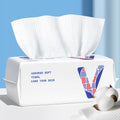 vuacepe Face Towels Disposable Cotton Facial Towels, 100 Count Biodegradable Soft Dry Facial Tissue, Drying Tissue for Skin Care, Makeup Remover, Disposable Face Cloths for Washing