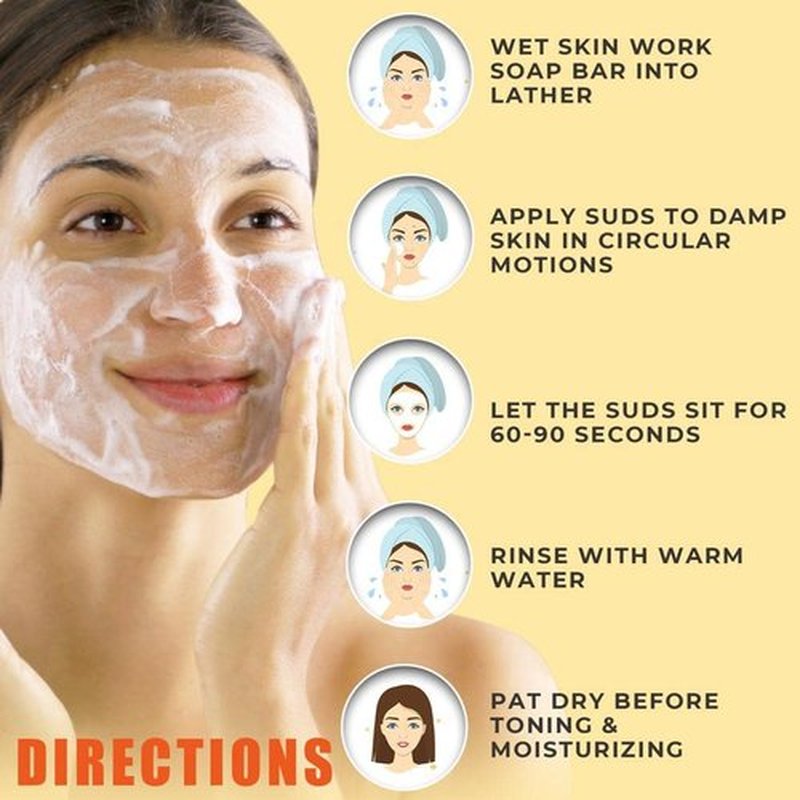 10% Sulfur Soap Cleansing Bar for Face & Body – All Natural Sulfur Facial Cleanser for Acne, Oily Skin – Skincare Blend of Lemongrass, Tea Tree Essential Oil, Vitamin E, Coconut Milk – Sulfur Soap Bar