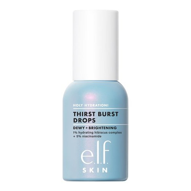 e.l.f. SKIN Holy Hydration! Thirst Burst Drops, Serum For A Radiant Complexion Instantly & Over Time, Made With Hyaluronic Acid, Vegan & Cruelty-Free