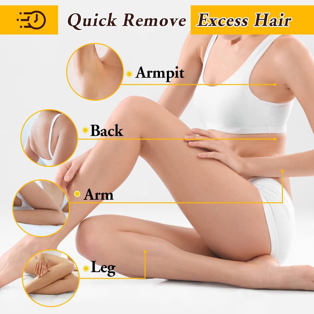 Liddy Dance Hair Removal Wax Roller Refill Kit - Soft Wax Cartridges for Body, Leg and Arm Waxing (3.52 oz, 4 Pack)
