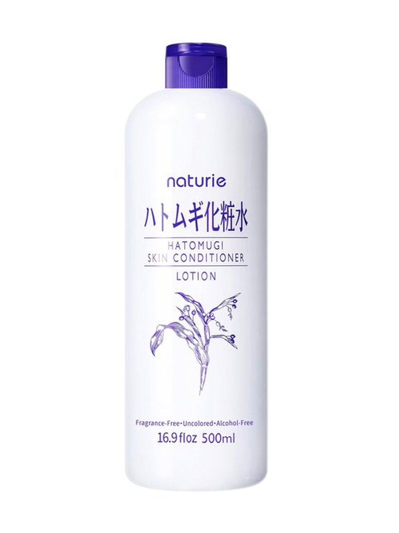 naturie Hatomugi Skin Conditioner R 16.9Floz / 500ml, Hydrating lotion for face and body, Fragrance, colorant, oil, surfactant and alcohol free, Hypoallergenic