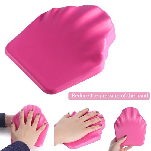 Hand Rest Pillow for Manicure - Soft Anti-Skid Nail Tech Cushion with Ergonomic Palm Contour, Portable Hand Holder Tool for Salon, Home, and Professional Nail Care