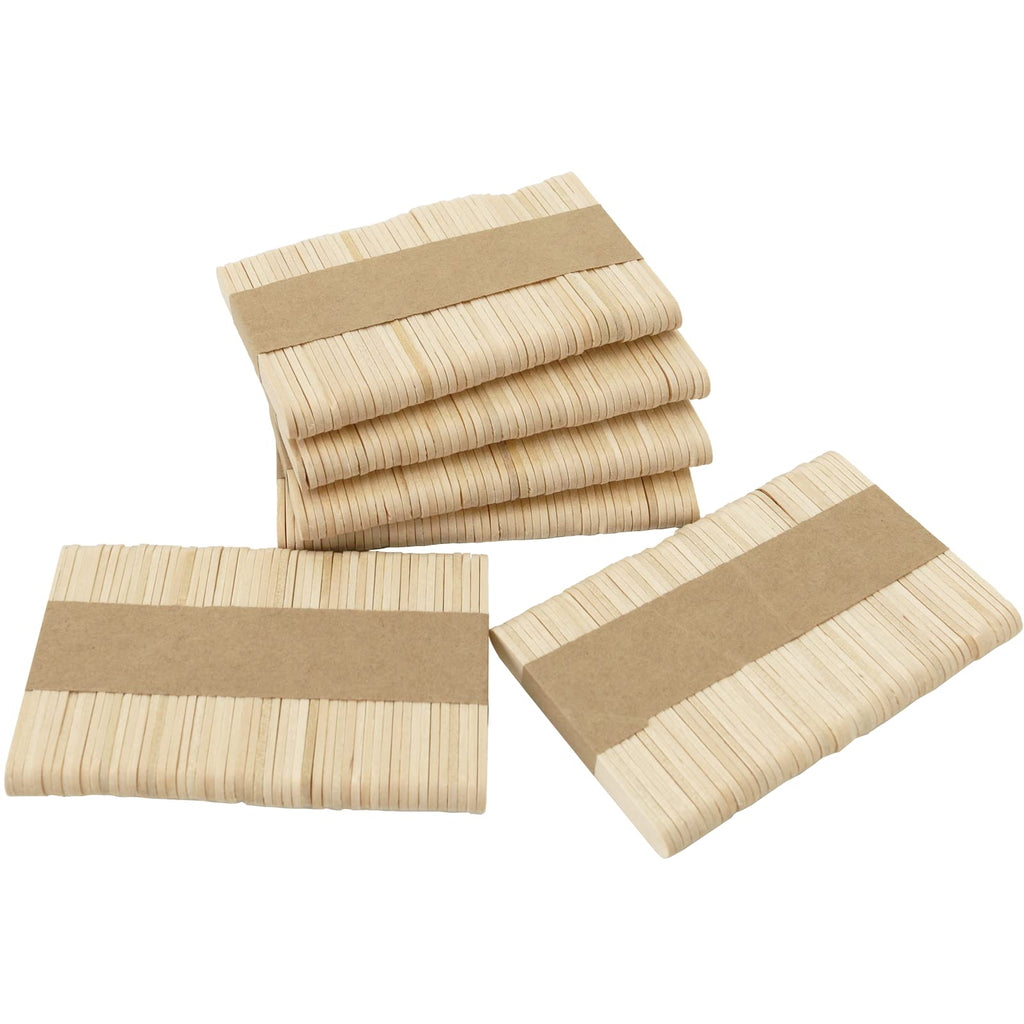 WISYOK 450PCS 2.5 inch Craft Sticks, Wood Popsicle Sticks, Craft Sticks for Home and School Crafts, Ideal for Arts and Handwork
