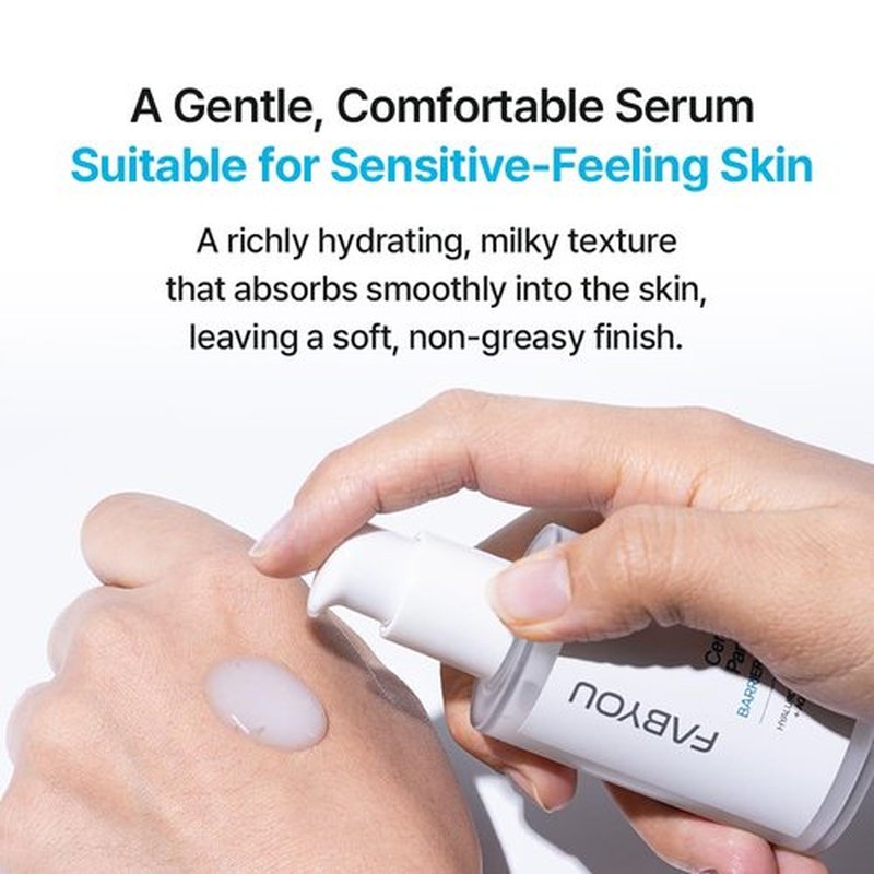 Ceramide Panthenol Barrier Support Serum 1.69 fl oz - Deep Hydration & Soothing for Dry & Sensitive Skin, Barrier Repair with 8 Types of Hyaluronic Acid, Korean Skincare