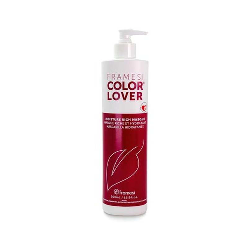 Framesi Color Lover Hair Mask - Moisture Rich, Sulfate Free Formula for Color Treated Hair