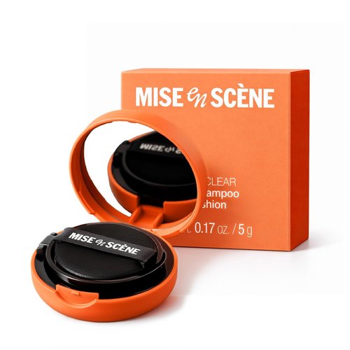 Mise En Scene Tap And Clear - Korean Dry Shampoo Cushion | No White Cast, Non-Toxic Formula | Travel Size