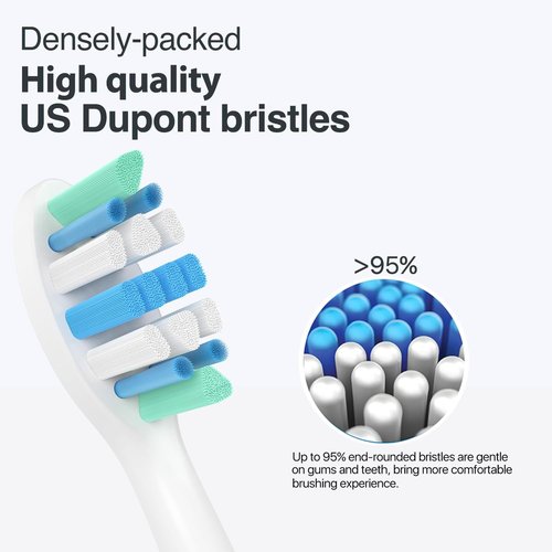 Philips Sonicare Electric Toothbrush Heads - Replacement Brush Heads Compatible with C1, C2, G2 - 6 Pack
