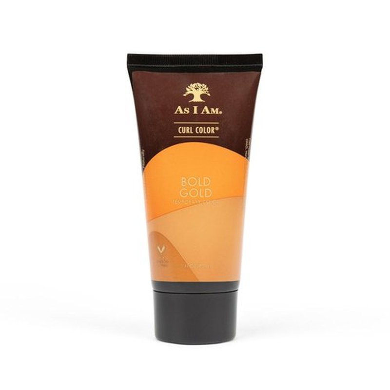 As I Am Curl Color - Bold Gold Temporary Curling Gel - Medium Hold - 3 Ounce - Vegan & Cruelty Free