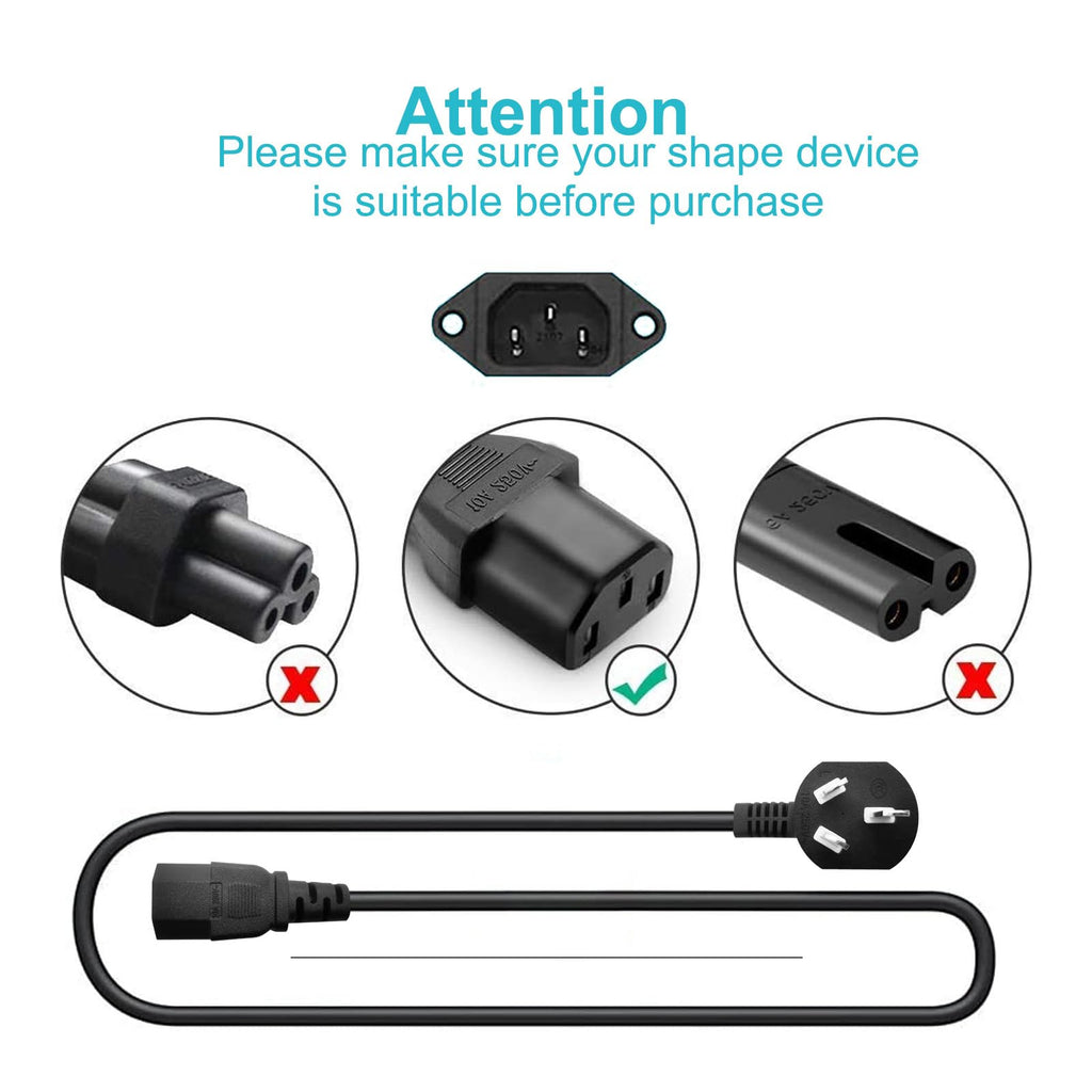 13.2FT Universal 3 Prong AC Power Cord Replacement for Goplus 2 in 1 Folding Treadmill, Horizon Fitness Treadmills Ellipticals, Superfit, BowFlex Treadmills, Sole & More Treadmills Charger Cable