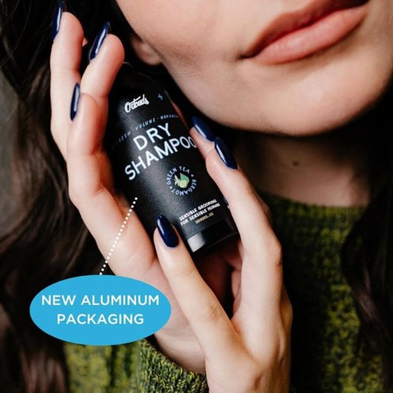 O'Douds Dry Shampoo Powder - Refreshing & Volumizing Formula with Green Tea & Bergamot - 2oz