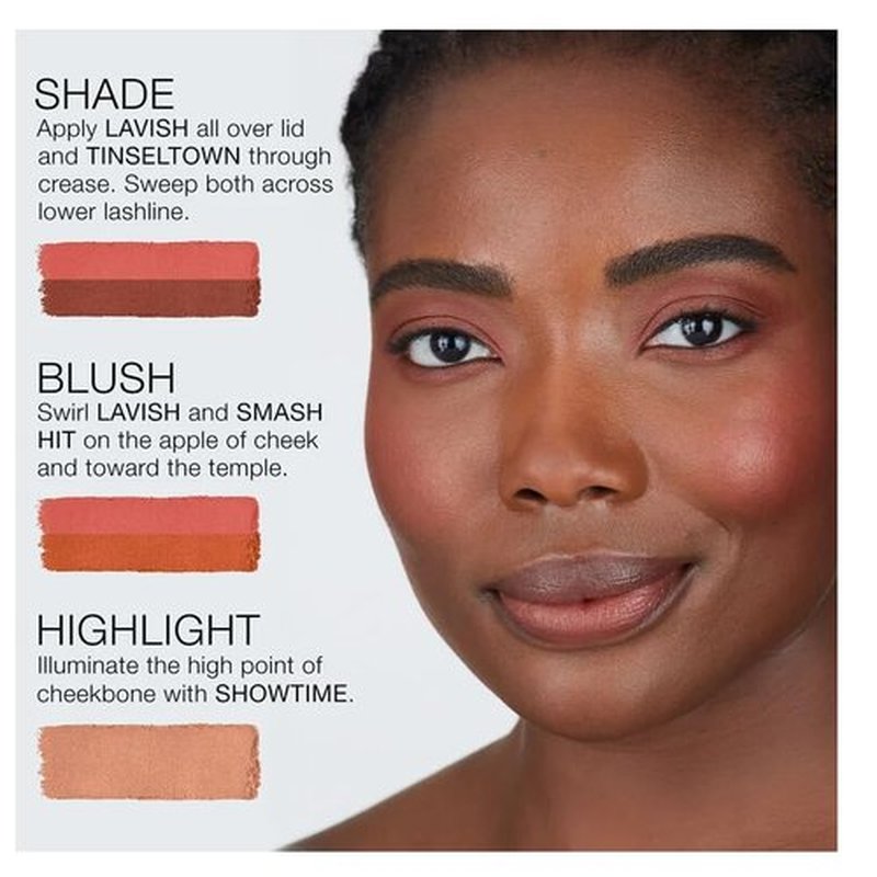 Nars Cheek & Eye Palette II - Pure Luxury Light Reflecting Formula | Medium to Deep Shades x5