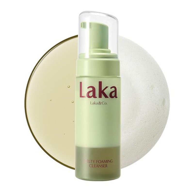 Laka Melty PDRN Oil Foam Cleanser, 145ml/4.9 fl.oz, Gentle Face Cleanser for All Skin Types, Deep Cleaning, Hyaluronic Acid, Soft Bubble, Korean Skincare