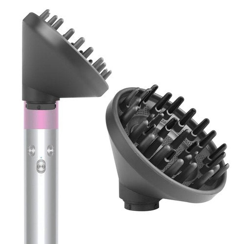 BVACUMHEAD Upgraded Diffuser Attachment for Dyson Airwrap Styler - Converts to Hair Dryer Diffuser Nozzle, 973365-01, Grey