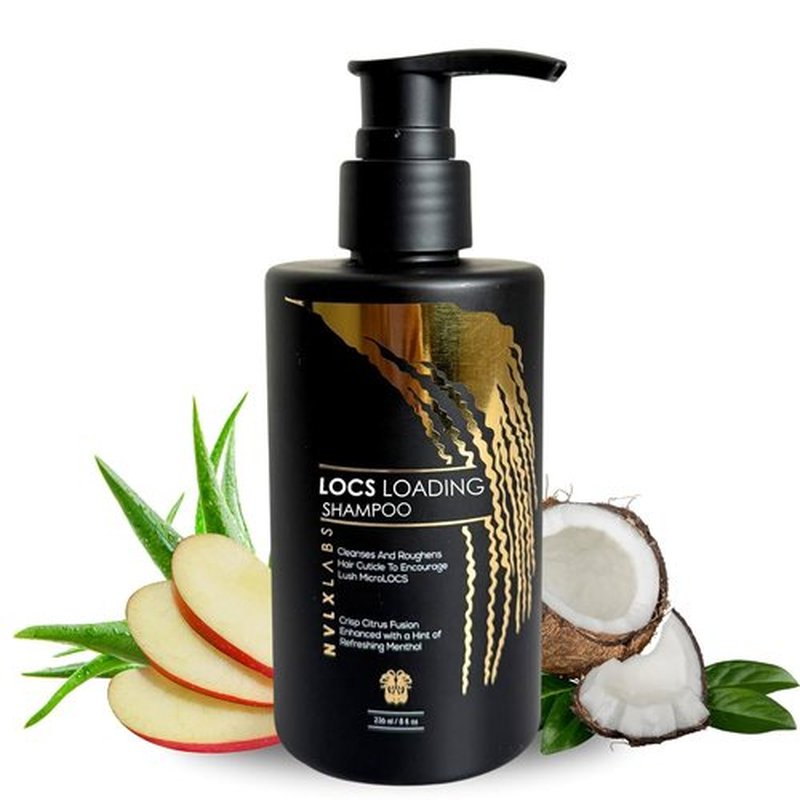 NVLX LABS Locs Shampoo - 8 Oz | Herbal Shampoo for Dreads, Sisterlocs, Locks, & Dreadlocks| Natural Vegan Haircare Cleanser for Daily Use | Plant Based Cleanser for Women and Men