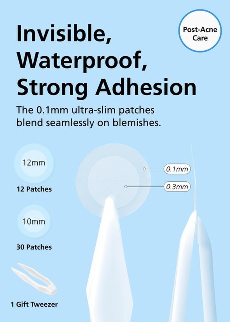 EasyDerm Beauty Patch(84 Counts) - 100% Hydrocolloid Pimple Patch for Zit Spot Care, K-beauty, Daewoong Pharmaceutical, Korean Acne Patches Travel Essentials, Spring Break, Clear Skin Season