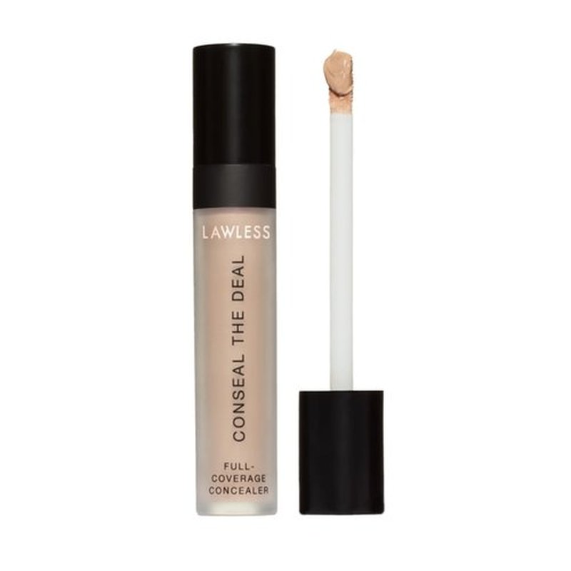 LAWLESS Conseal The Deal Lightweight Longwear Everyday Concealer - Linen - with Antioxidants and Caffeine to Reduce Dark Circles and Puffiness. Long-Wearing and Self-Setting, Silicone-Free - 5 ml.