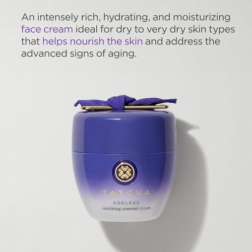 TATCHA Ageless Renewal Cream - Moisturizing Skin Cream for Firmer Skin & Fine Line Reduction | 55 ml / 1.86 oz