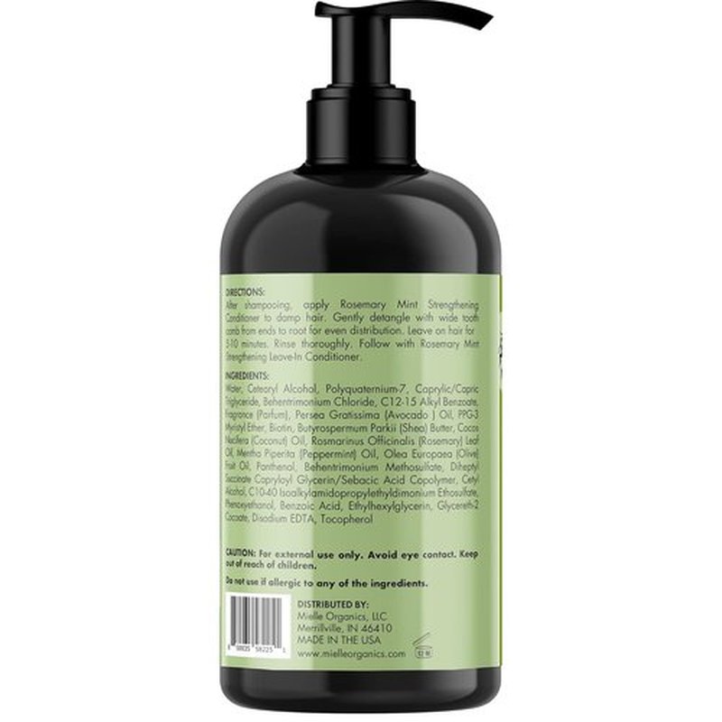 Mielle Organics Rosemary Mint Strengthening Hair Conditioner for Women & Men - Biotin Infused Detangling & Hydrating Conditioner to Increase Manageability & Support Longer, Healthier Strands, 20 oz