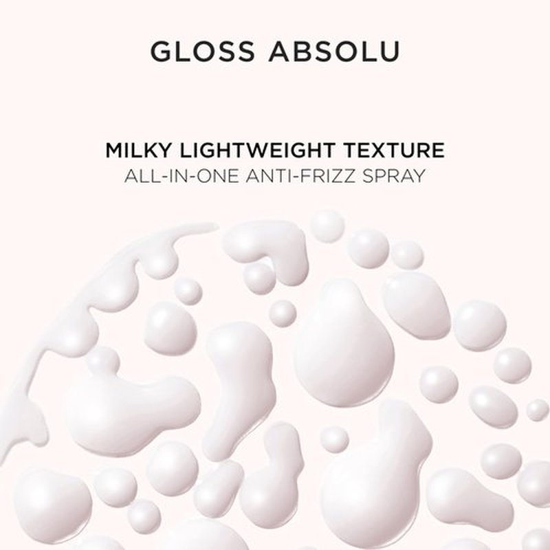 Kerastase Gloss Absolu Anti-Frizz Glaze Milk - Instantly Detangles, Hydrates & Smooths, Eases Blow-Dry, Absorbs Frizz & Fly-Aways, Protects from Heat & Humidity, For Long Hair, 6.4 Fl Oz