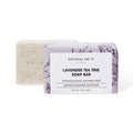 Natural Amor Lavender Tea Tree Soap Bar 7oz – Natural Exfoliating Body Soap with Walnut Shell – Long-Lasting Triple Milled Moisturizing Bar for Men & Women