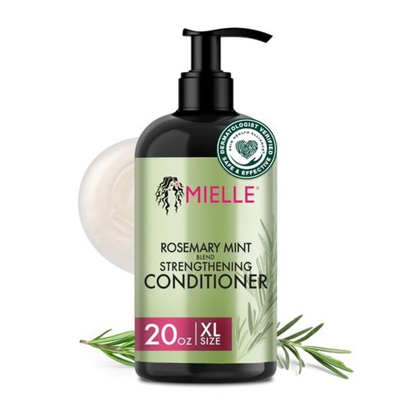 Mielle Organics Rosemary Mint Strengthening Hair Conditioner for Women & Men - Biotin Infused Detangling & Hydrating Conditioner to Increase Manageability & Support Longer, Healthier Strands, 20 oz