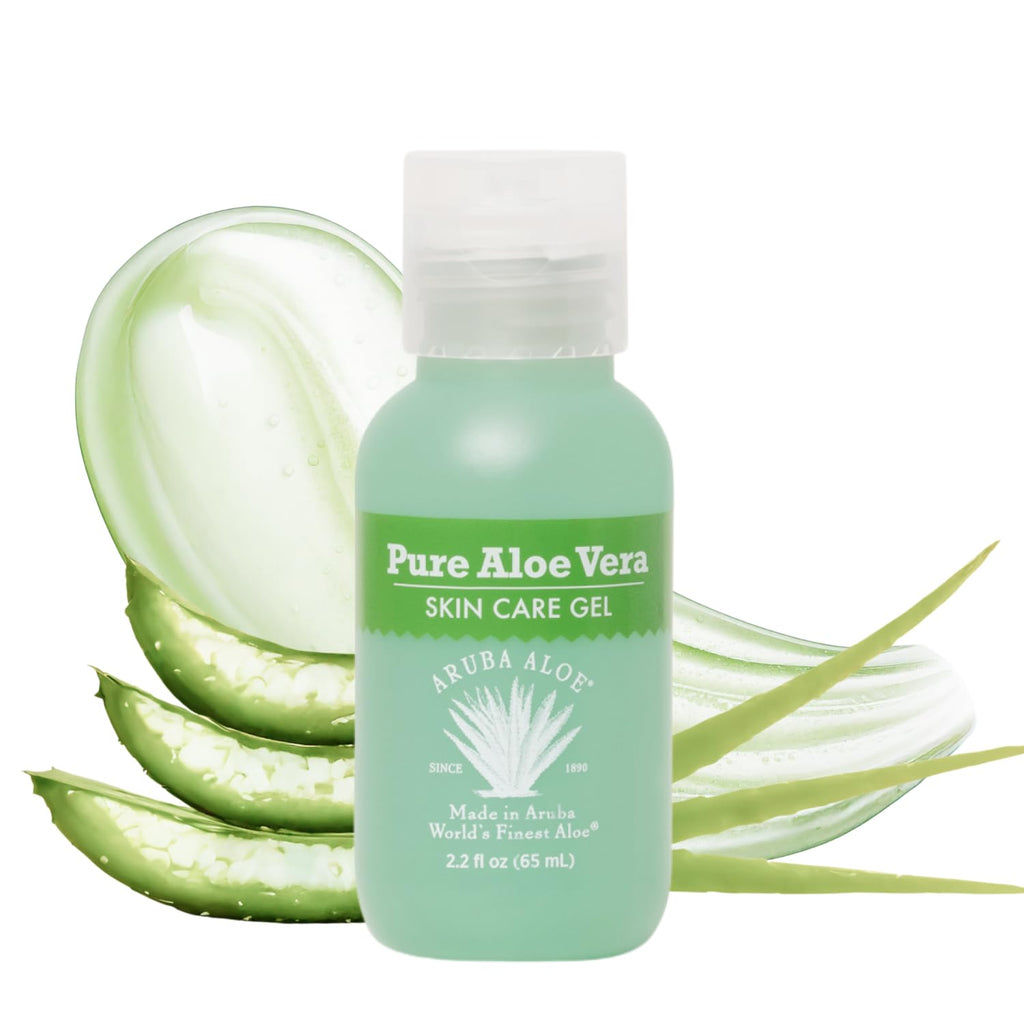 Aruba Aloe Pure Aloe Vera Gel – Soothes, Hydrates, and Refreshes Skin – 2.2 oz Tube