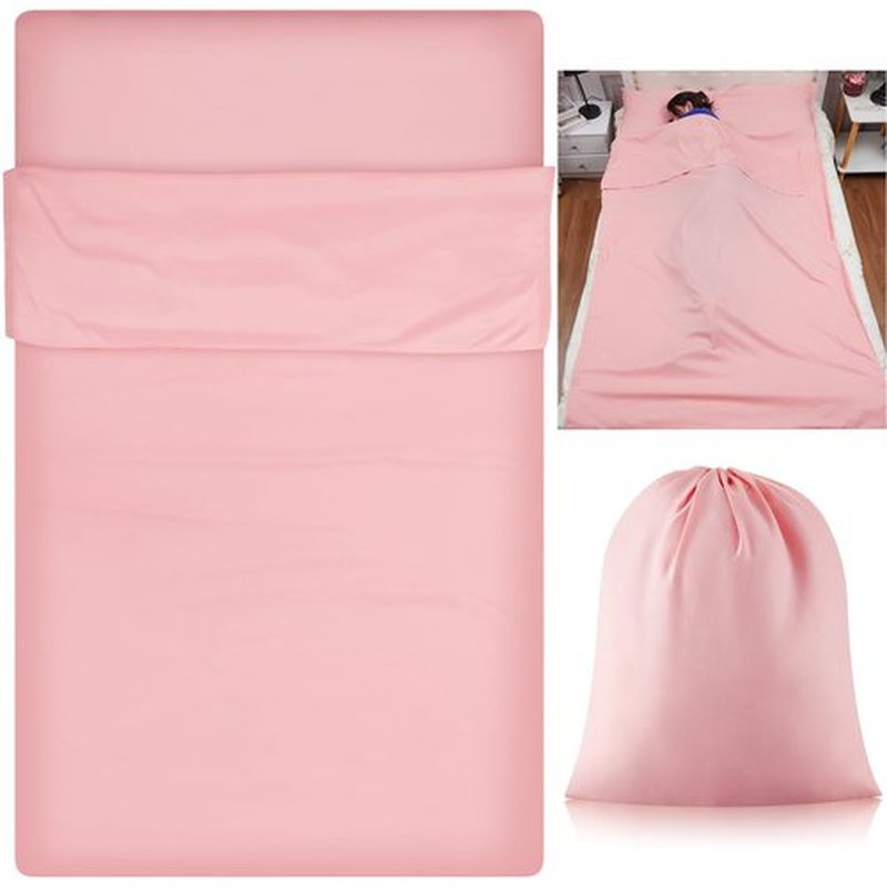 Irenare Self Tan Sleep Sack Reusable Body Self Tanners Lightweight Breathable Tanning Sleeping Sac for Bed Travel Sleeping Bag (Pink)