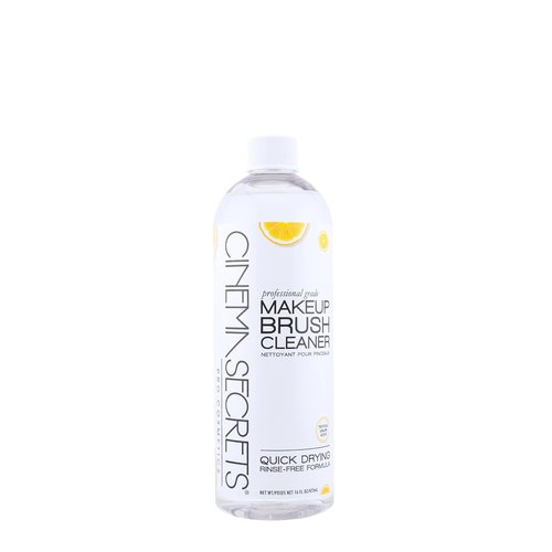 Cinema Secrets Makeup Brush Cleaner - Professional Quick-Drying Solution for Waterproof Makeup - Lemon Scent