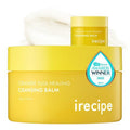 IRECIPE Ceramide Yuja Makeup Cleansing Balm with Travel Size | Deep Cleansing All-in-One Korean Face Cleanser, Makeup Remover, Zero Irritation, Blackheads Remover, Clean Beauty, Vegan (135g / 4.76oz)