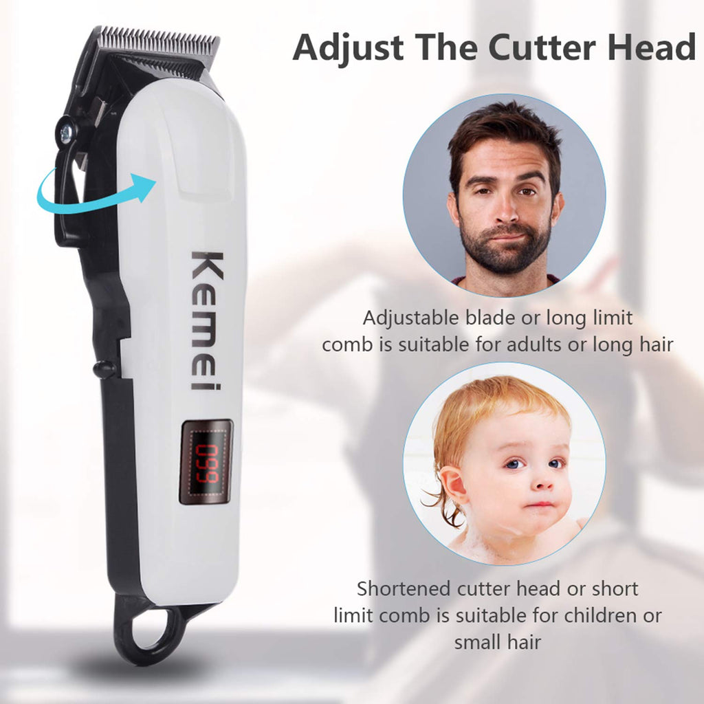 F.Lashes Hair Clippers for Men Cordless Hair Clipper Hair Cutting Kit Rechargeable Low-Noise Household Hair Trimmer for Men Clippers for Hair Cutting Professional