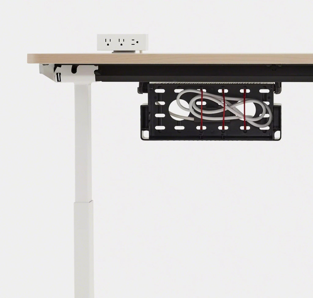 Steelcase Universal Cable Management Kit - for Office Desk - Desk Cord Organizer - Cable Management & Cord Hider - Wire Solution - Powerstrip Sold Separately - Large