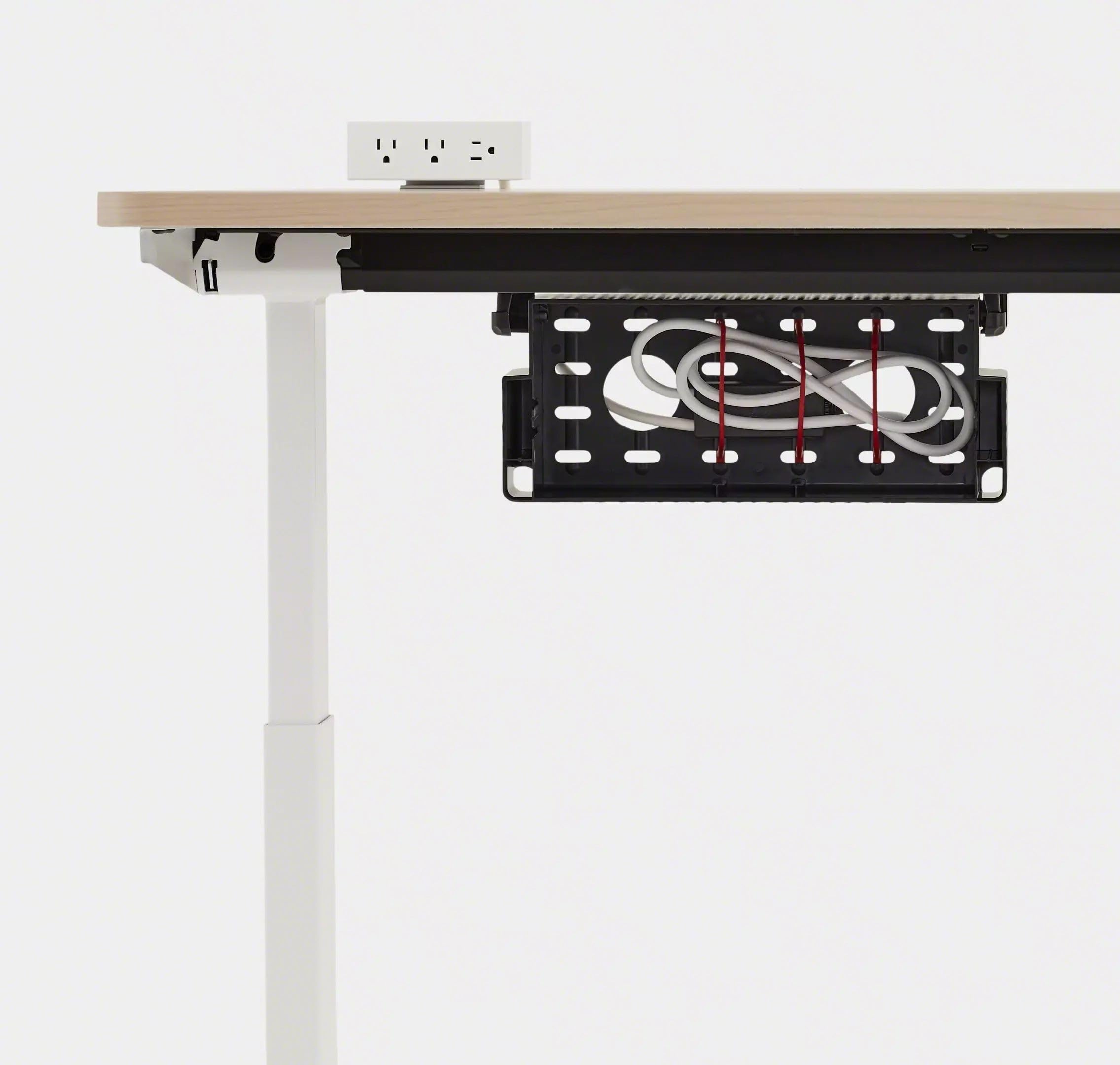 Steelcase Universal Cable Management Kit - for Office Desk - Desk Cord Organizer - Cable Management & Cord Hider - Wire Solution - Powerstrip Sold Separately - Large