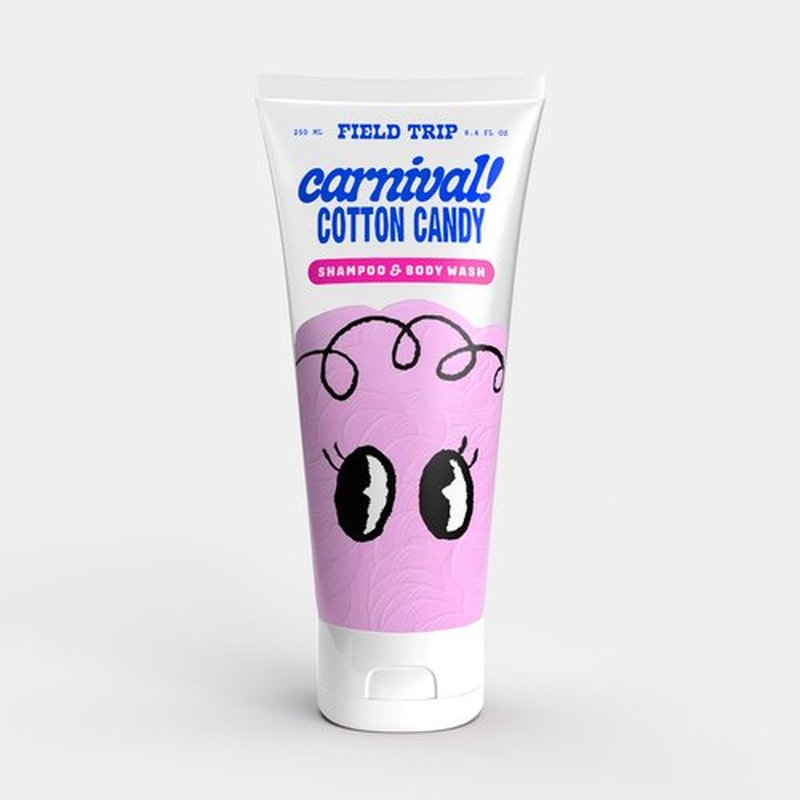 Field Trip Kids Shampoo & Body Wash - Cotton Candy Scent - Hair Care for Kids - Tear Free - Leaves Hair Soft & Tangle-Free With Chamomile, Lavender, & Aloe (8.4 ounce)