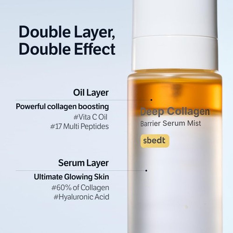 SUNGBOON EDITOR Deep Collagen Barrier Serum Mist | Hydrating Face Mist for Dry Skin | Collagen + Peptides + Vitamin C | Korean Skincare Mist, 3.38 fl oz | Gifts for Women